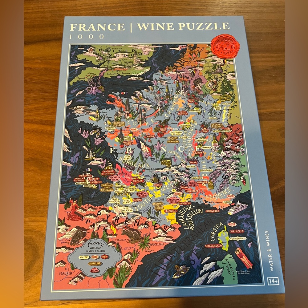 Water & Wines - France Wines 1,000 Piece Puzzle